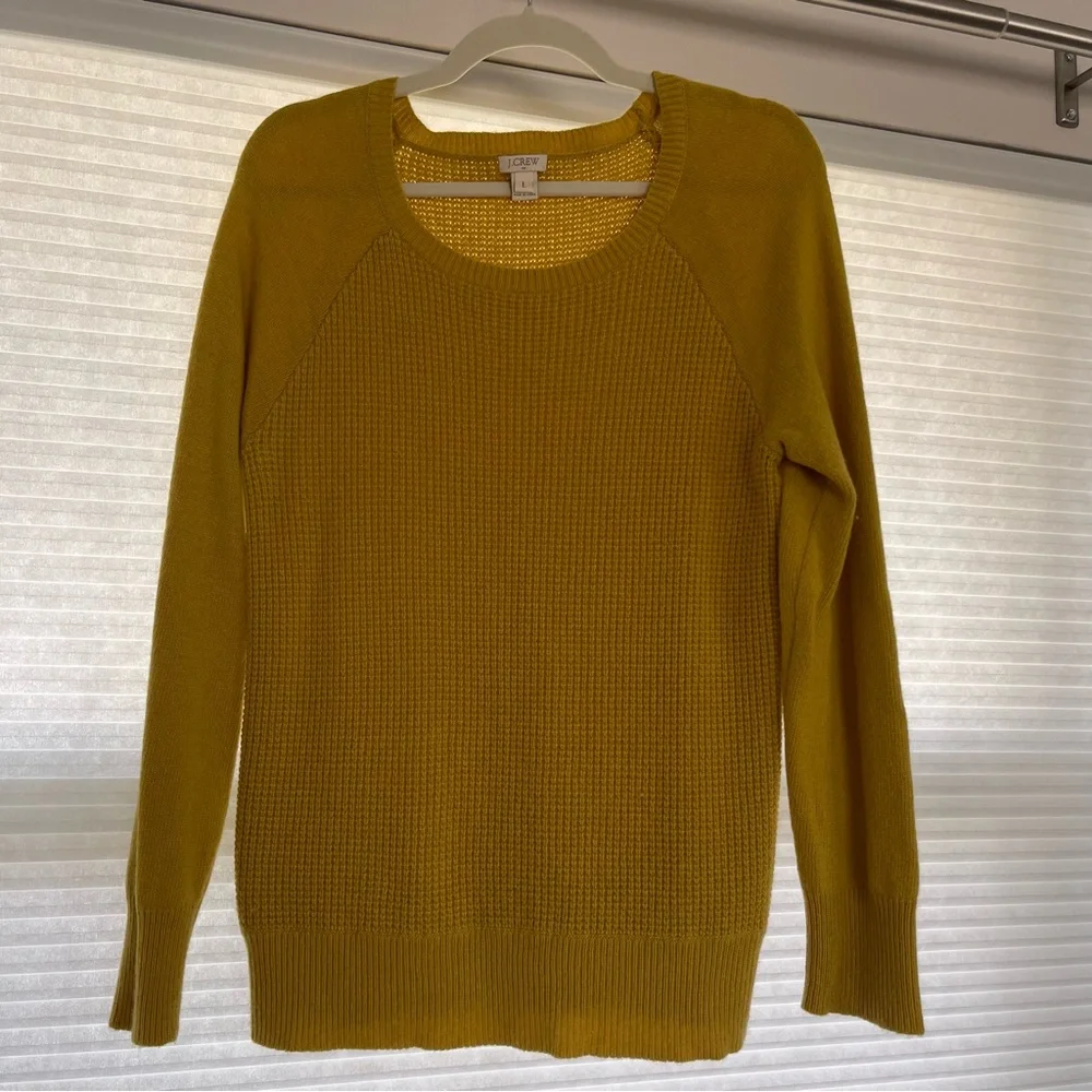 J. Crew Factory Waffle Knit Sweater - Picture 6 of 6